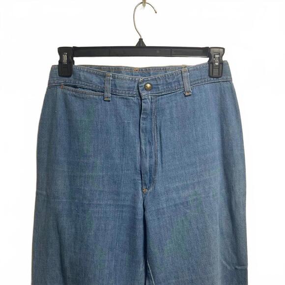 Vintage 70's Lord Isaacs Denim Flare Jeans - Classic Blue - Picture 3 of 9
